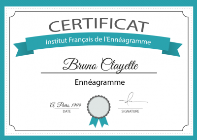 Certificat Enneagramme