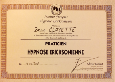 Certificat Hypnose